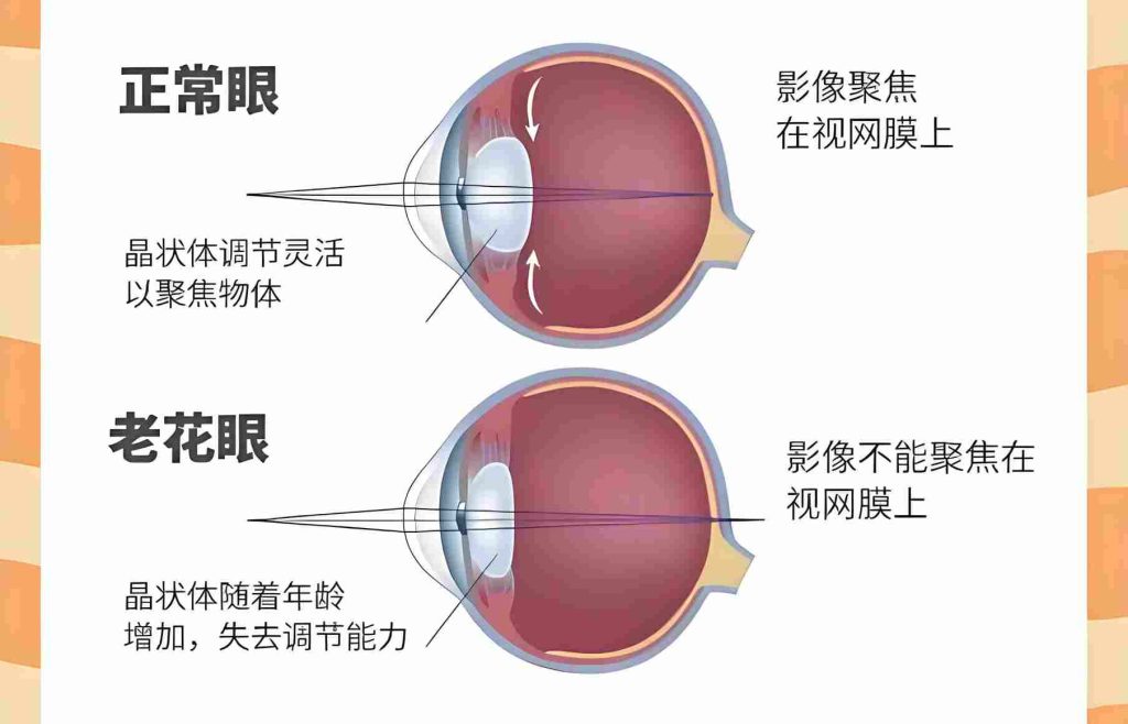 一張圖解釋清楚老花眼